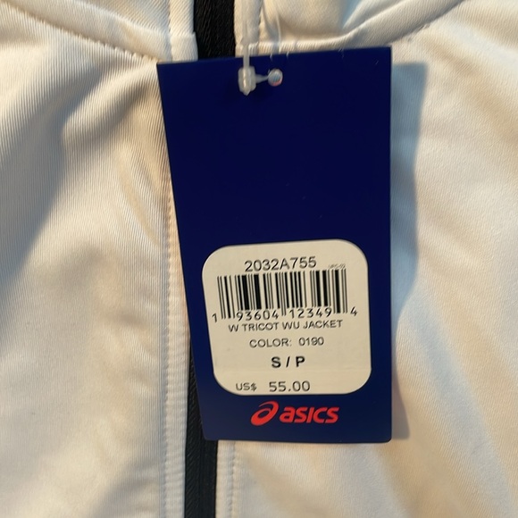 White ASICS Track Jacket - Picture 3 of 3